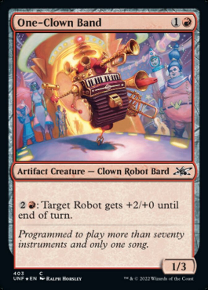 One-Clown Band (Galaxy Foil) [Unfinity] | Exor Games Summserside