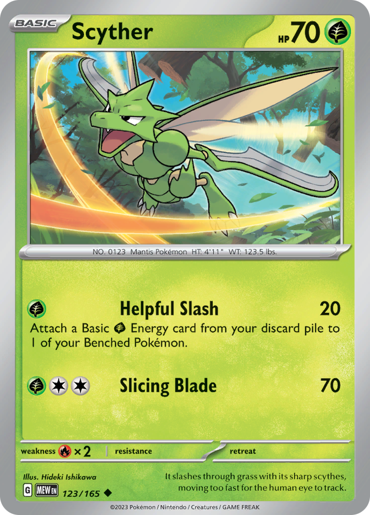 Scyther (123/165) [Scarlet & Violet: 151] | Exor Games Summserside