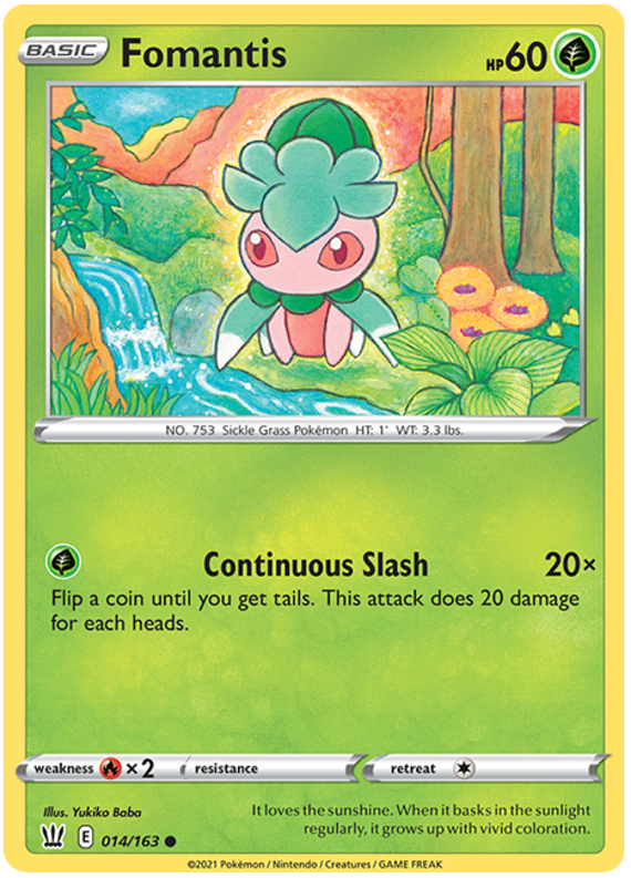 Fomantis (014/163) [Sword & Shield: Battle Styles] | Exor Games Summserside