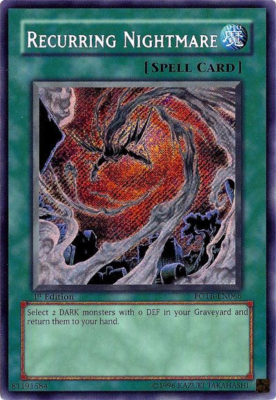 Recurring Nightmare [FOTB-EN066] Secret Rare | Exor Games Summserside