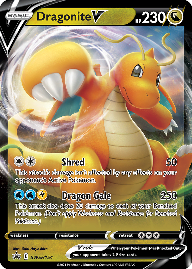 Dragonite V (SWSH154) (Jumbo Card) [Sword & Shield: Black Star Promos] | Exor Games Summserside