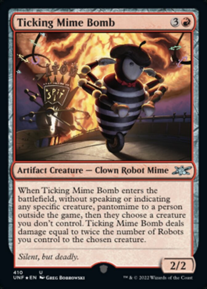 Ticking Mime Bomb (Galaxy Foil) [Unfinity] | Exor Games Summserside