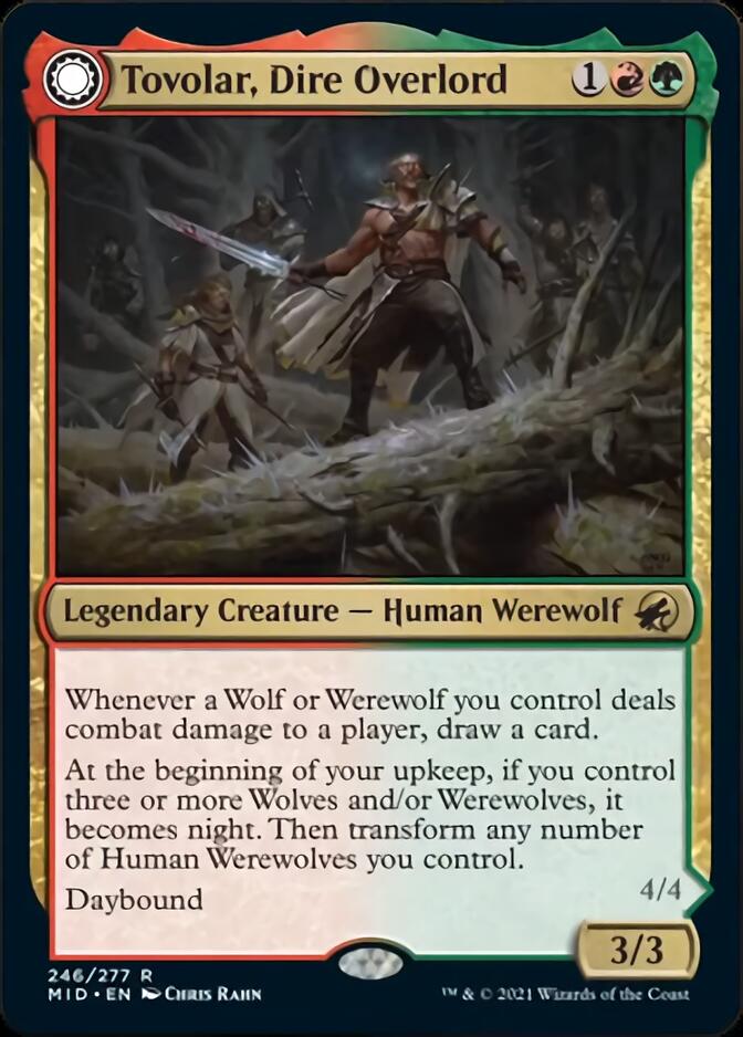 Tovolar, Dire Overlord // Tovolar, the Midnight Scourge [Innistrad: Midnight Hunt] | Exor Games Summserside