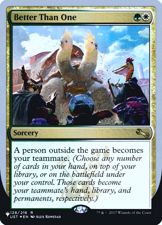 Better Than One (Unfinity Foil Edition) [The List] | Exor Games Summserside