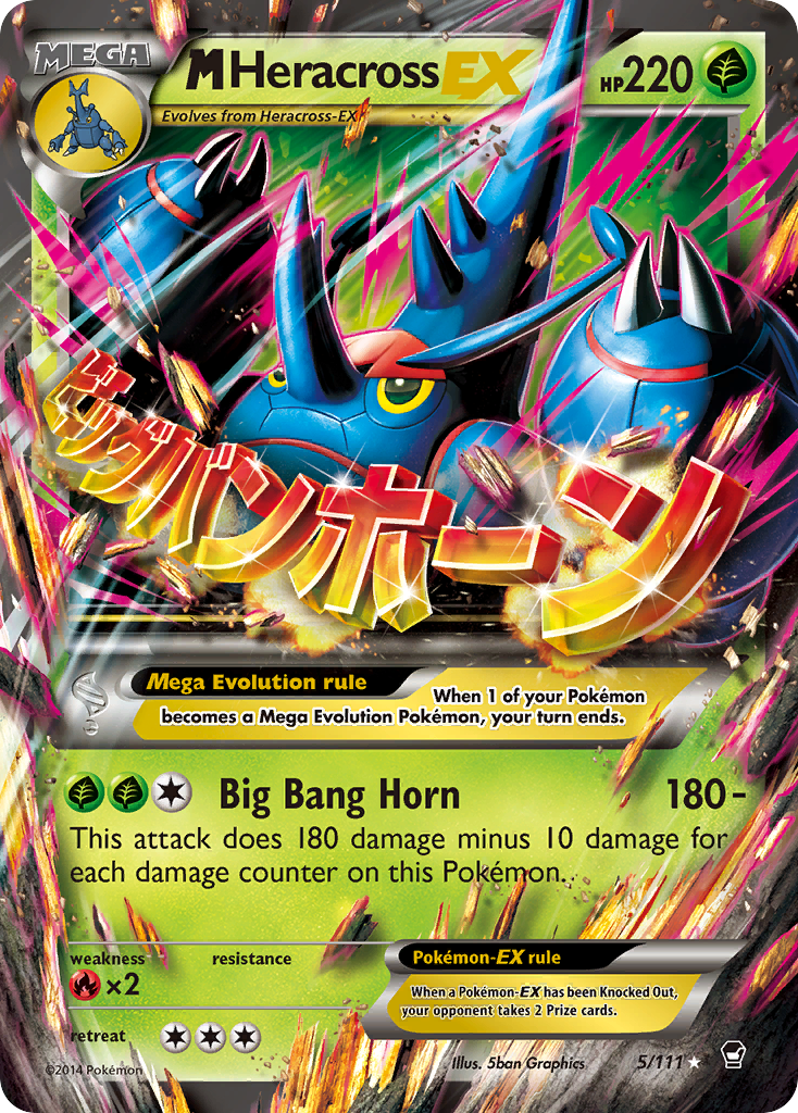 M Heracross EX (5/111) [XY: Furious Fists] | Exor Games Summserside