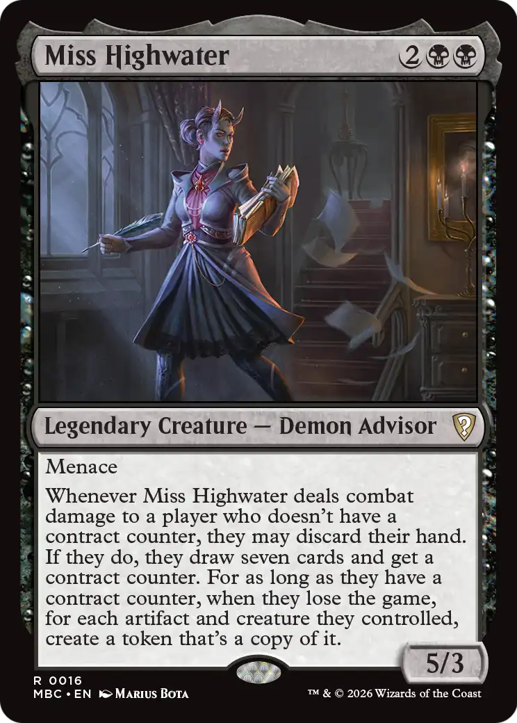 Miss Highwater [Mystery Booster: Commander Edition] | Exor Games Summserside
