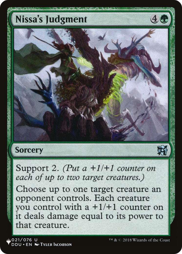 Nissa's Judgment [The List] | Exor Games Summserside