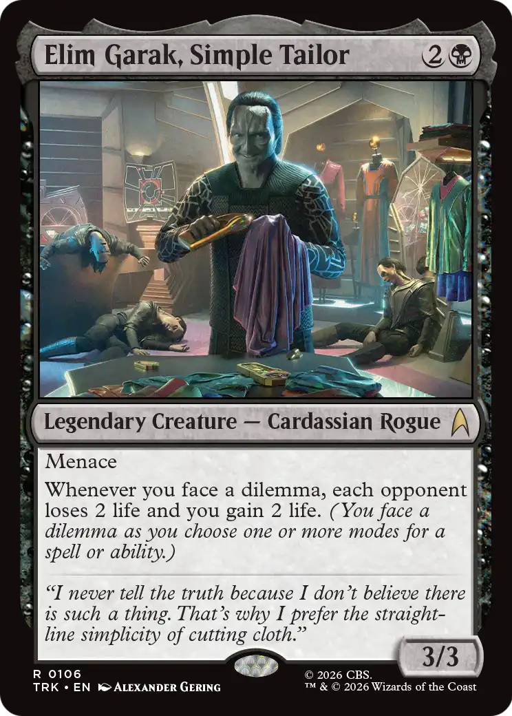 Elim Garak, Simple Tailor [Star Trek] | Exor Games Summserside