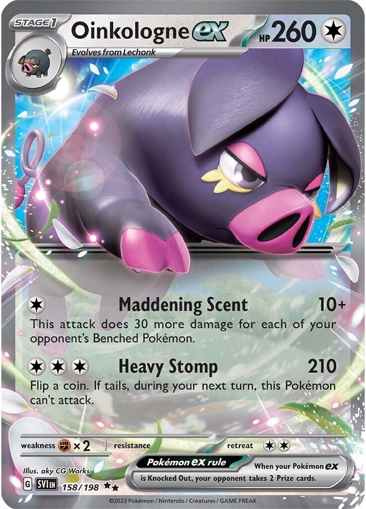 Oinkalogne ex (158/198) (Jumbo Card) [Scarlet & Violet: Base Set] | Exor Games Summserside