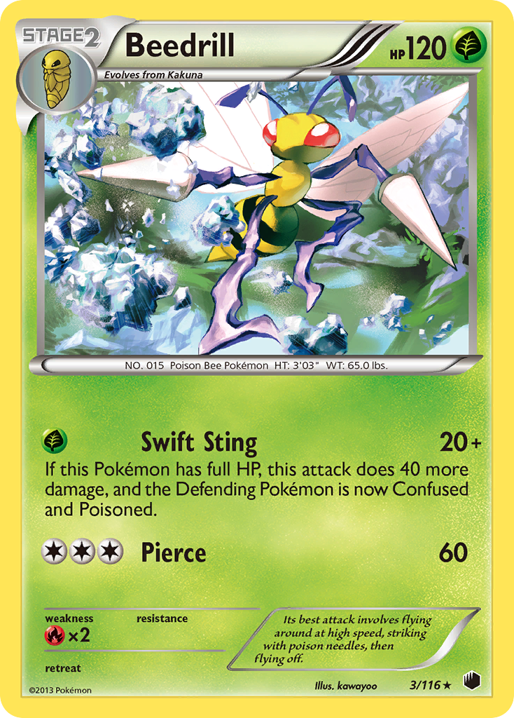 Beedrill (3/116) [Black & White: Plasma Freeze] | Exor Games Summserside