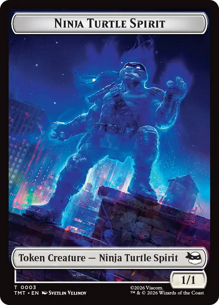 Mutant // Ninja Turtle Spirit Double-Sided Token [Teenage Mutant Ninja Turtles Tokens] | Exor Games Summserside