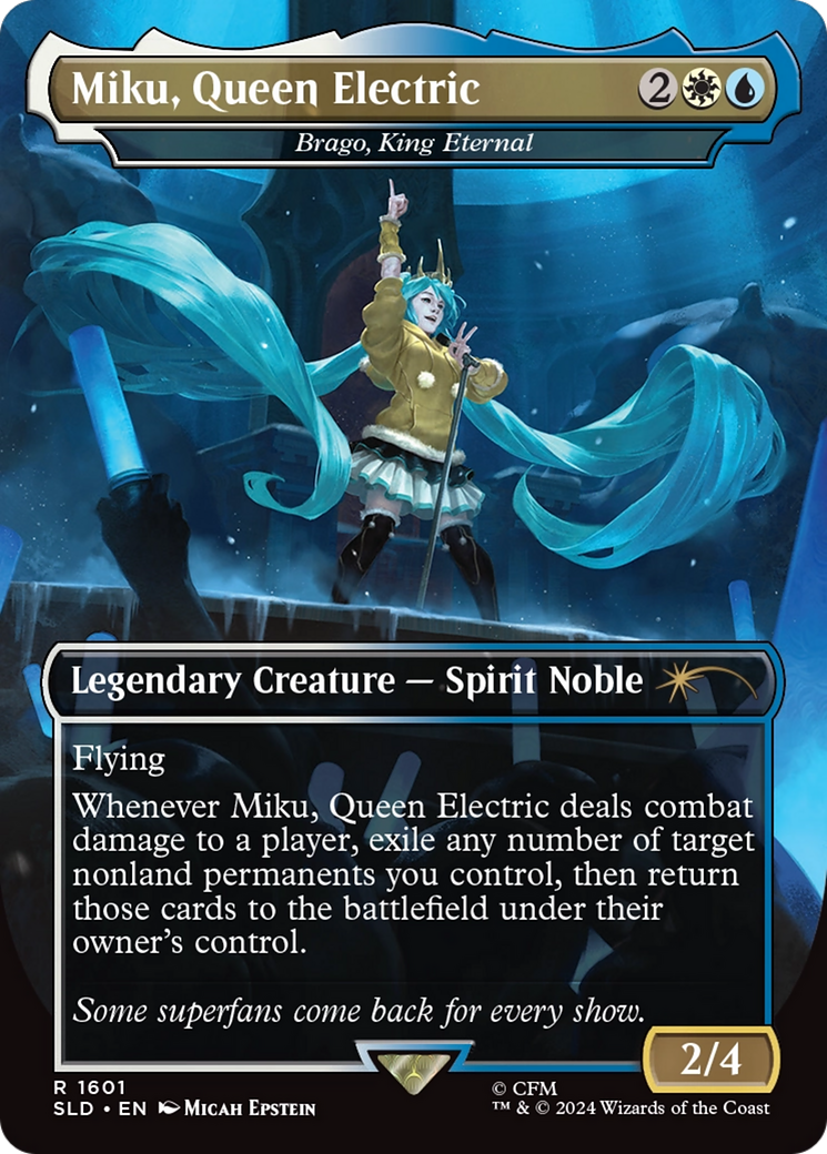 Miku, Queen Electric - Brago, King Eternal (Rainbow Foil) [Secret Lair Drop Series] | Exor Games Summserside