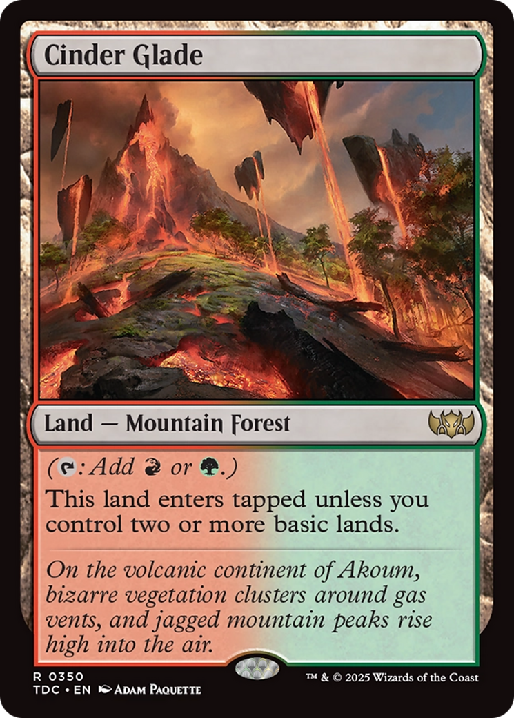 Cinder Glade [Tarkir: Dragonstorm Commander] | Exor Games Summserside