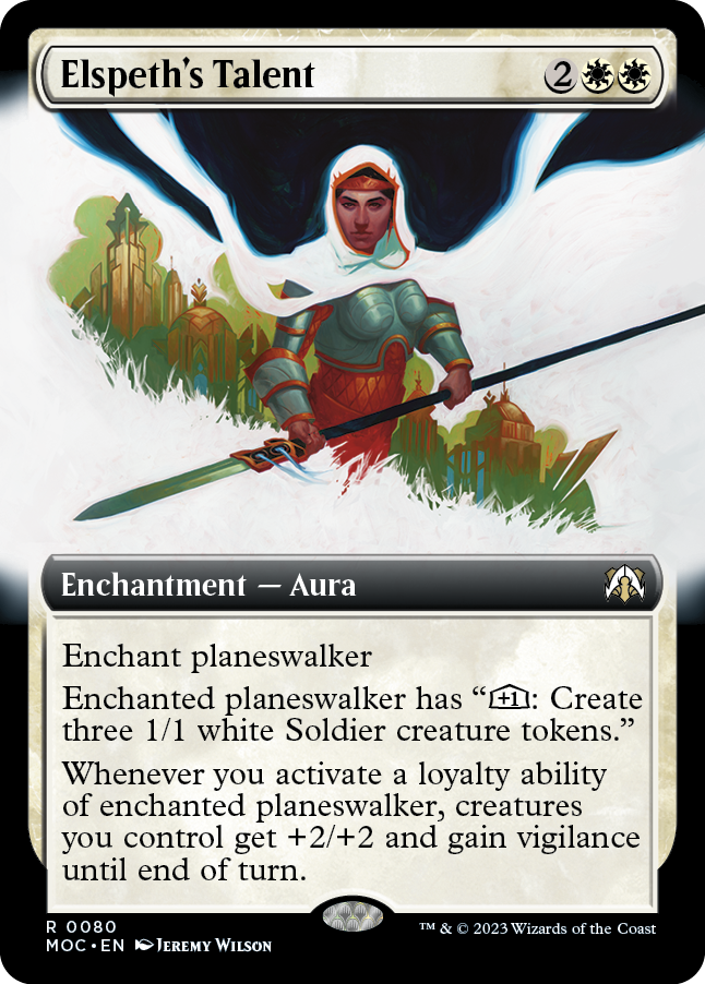 Elspeth's Talent (Extended Art) [March of the Machine Commander] | Exor Games Summserside