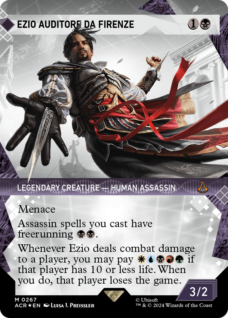 Ezio Auditore da Firenze (Showcase) (Textured Foil) [Assassin's Creed] | Exor Games Summserside