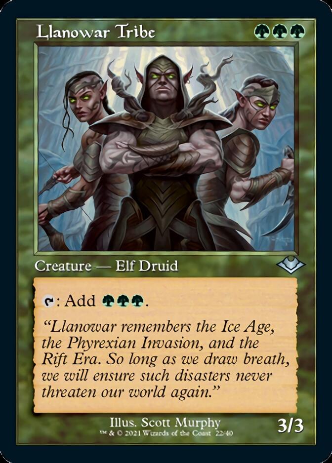 Llanowar Tribe (Retro) [Modern Horizons] | Exor Games Summserside