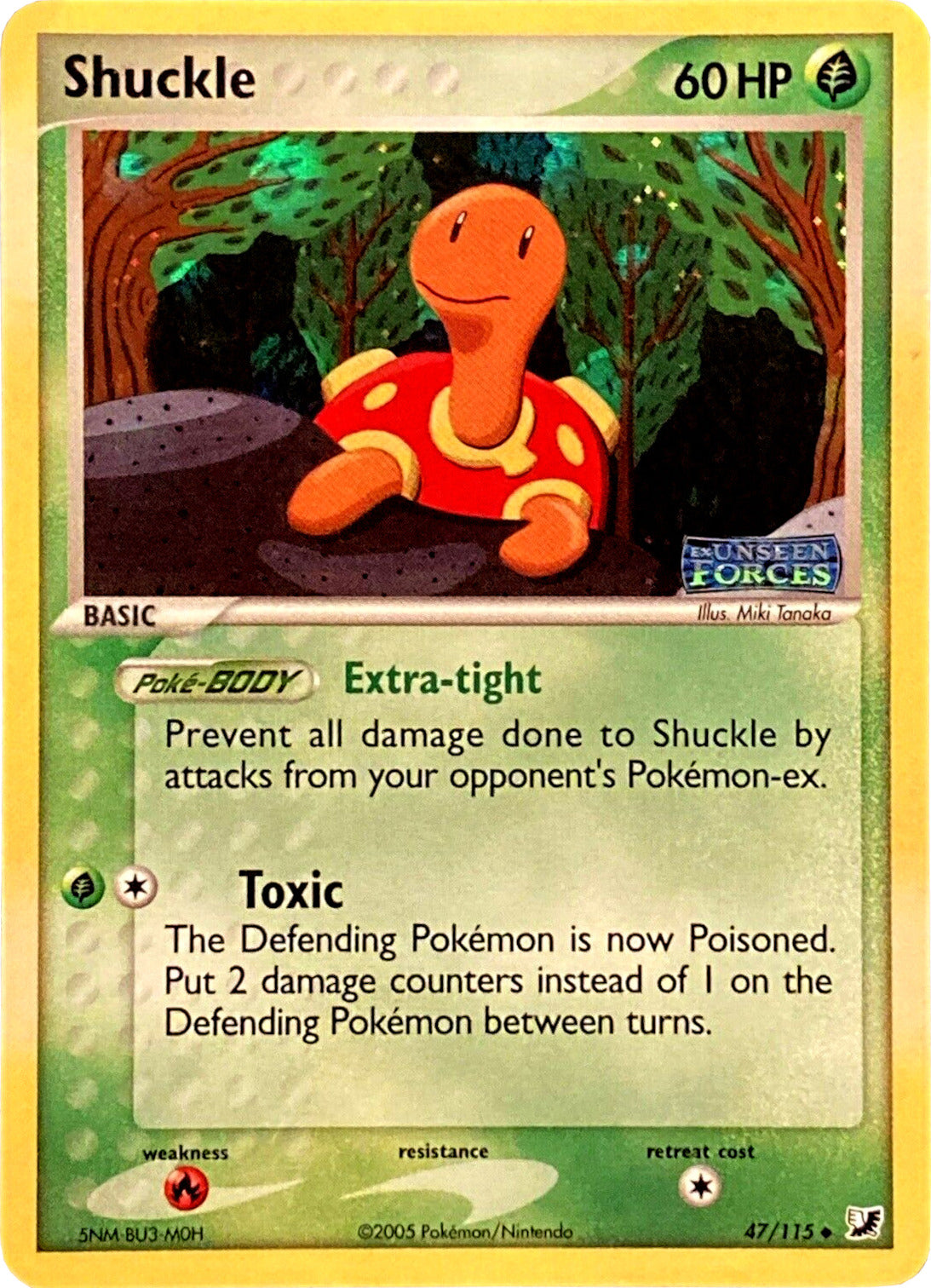 Shuckle (47/115) (Stamped) [EX: Unseen Forces] | Exor Games Summserside