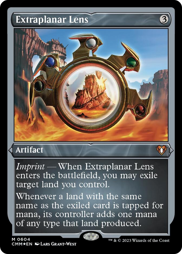 Extraplanar Lens (Foil Etched) [Commander Masters] | Exor Games Summserside