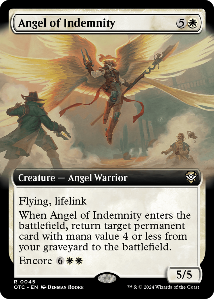 Angel of Indemnity (Extended Art) [Outlaws of Thunder Junction Commander] | Exor Games Summserside