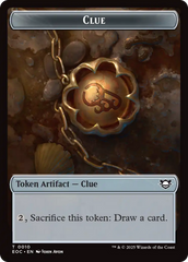 Copy // Clue Double-Sided Token [Edge of Eternities Commander Tokens] | Exor Games Summserside