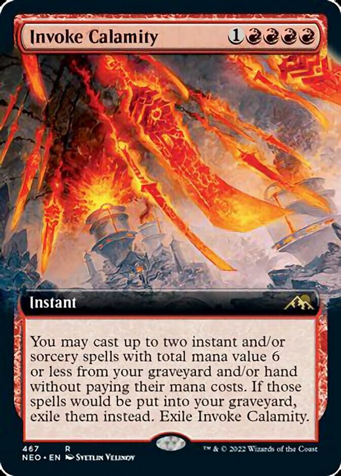 Invoke Calamity (Extended Art) [Kamigawa: Neon Dynasty] | Exor Games Summserside