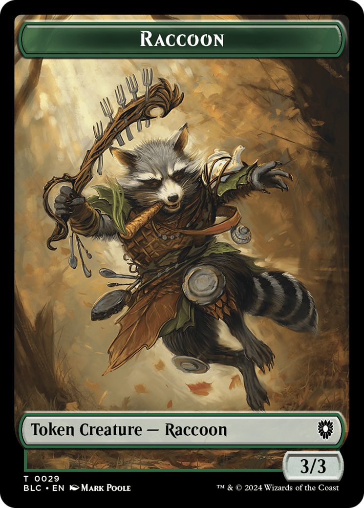 Rat // Raccoon Double-Sided Token [Bloomburrow Commander Tokens] | Exor Games Summserside