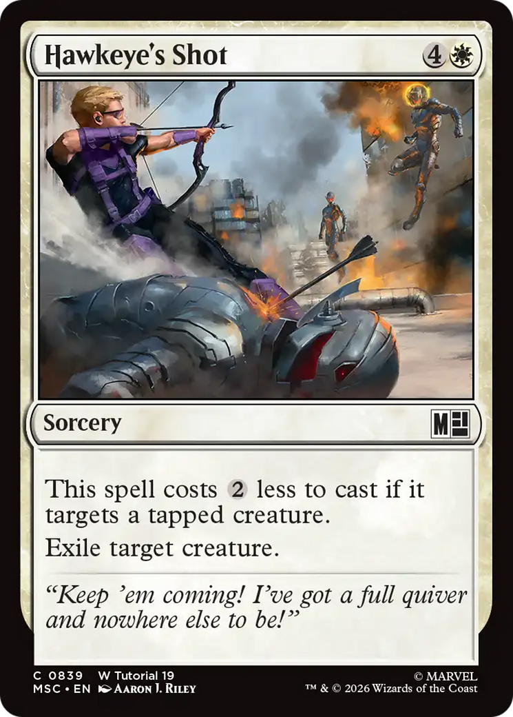Hawkeye's Shot [Marvel Super Heroes Commander] | Exor Games Summserside