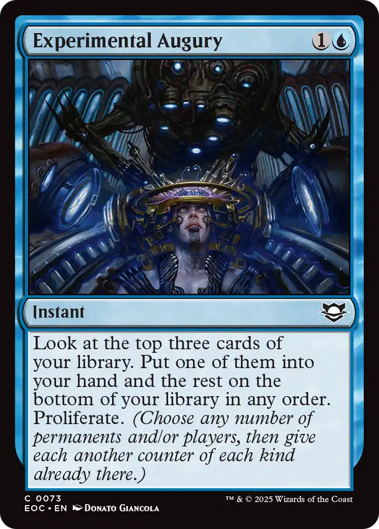 Experimental Augury [Edge of Eternities Commander] | Exor Games Summserside