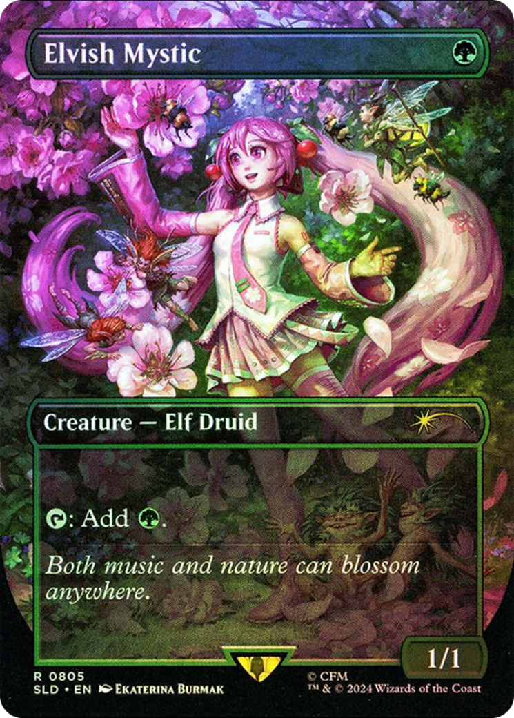 Elvish Mystic (0805) (Rainbow Foil) [Secret Lair Drop Series] | Exor Games Summserside