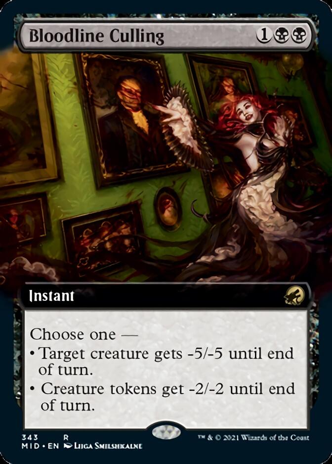 Bloodline Culling (Extended Art) [Innistrad: Midnight Hunt] | Exor Games Summserside