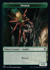 Spider // Human Double-Sided Token [Commander Legends: Battle for Baldur's Gate Tokens] | Exor Games Summserside