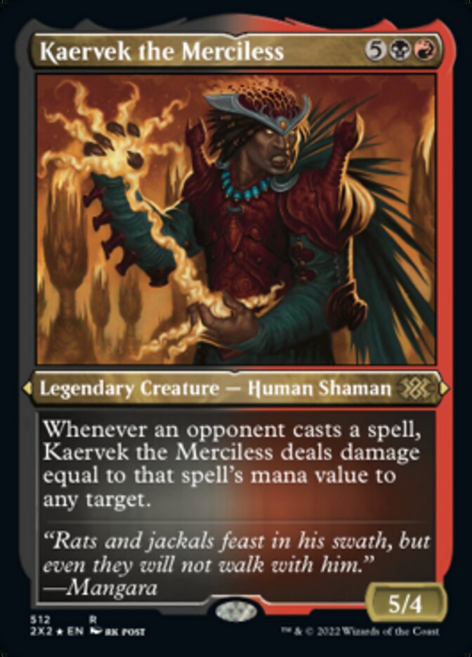 Kaervek the Merciless (Foil Etched) [Double Masters 2022] | Exor Games Summserside