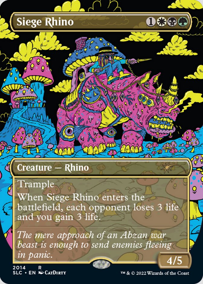 Siege Rhino (Borderless) [Secret Lair Countdown Kit] | Exor Games Summserside