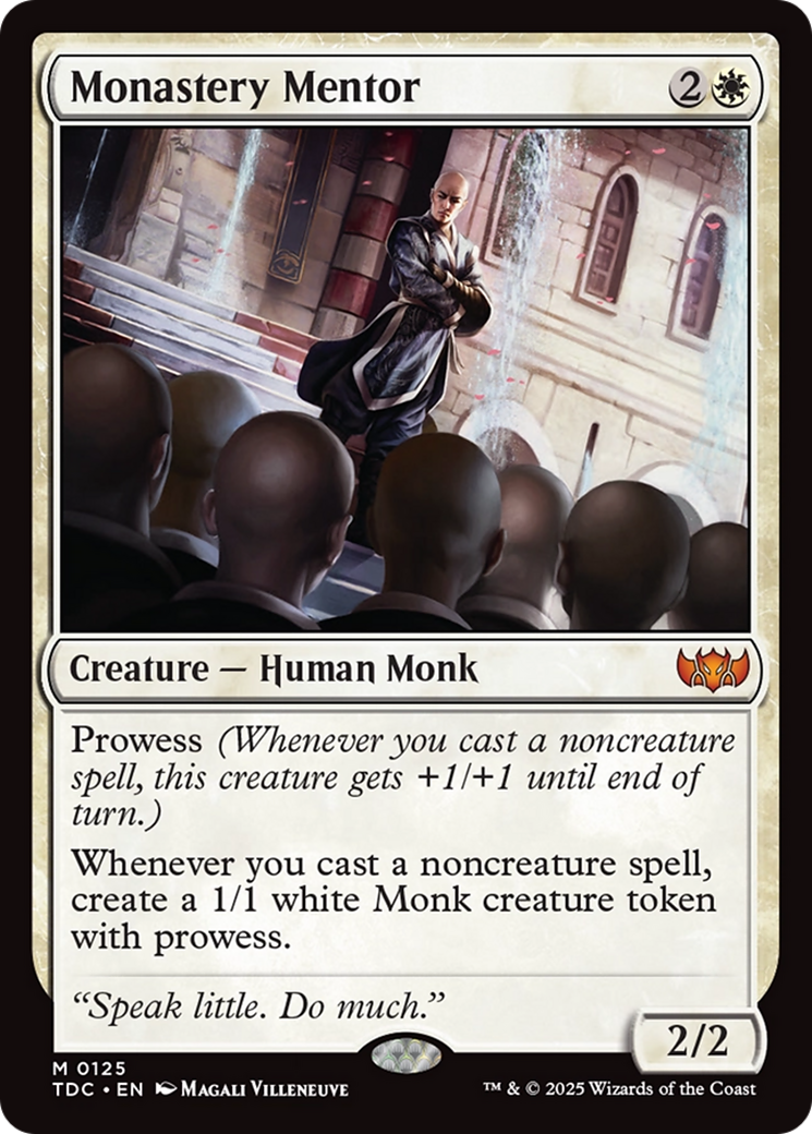 Monastery Mentor [Tarkir: Dragonstorm Commander] | Exor Games Summserside