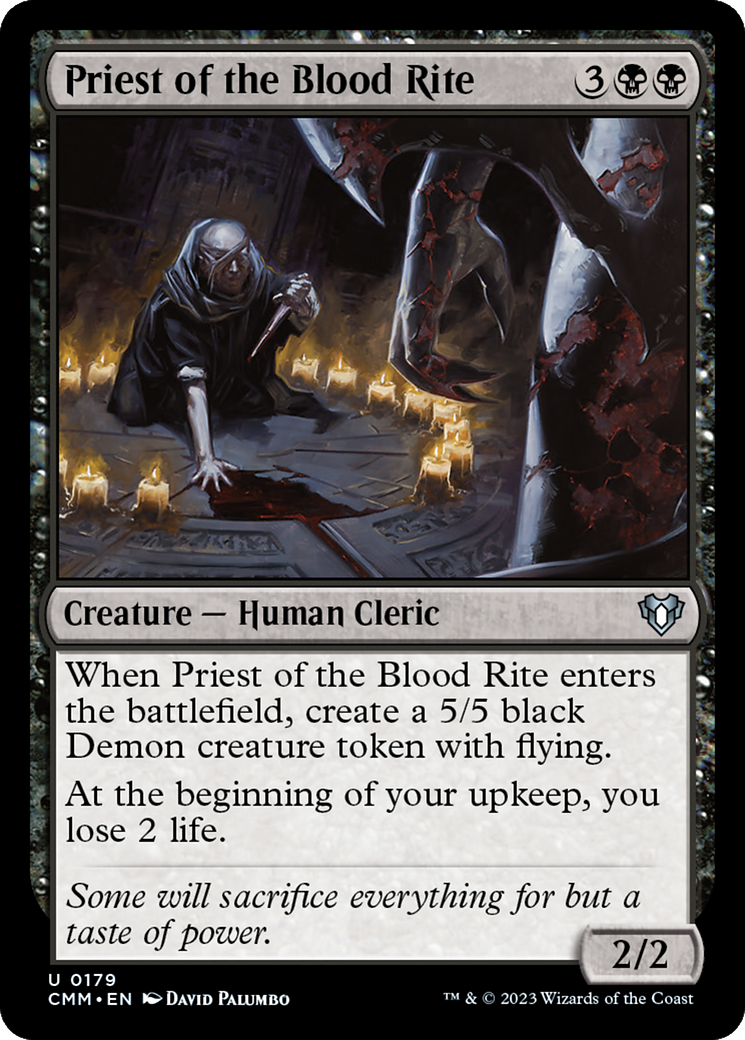 Priest of the Blood Rite [Commander Masters] | Exor Games Summserside