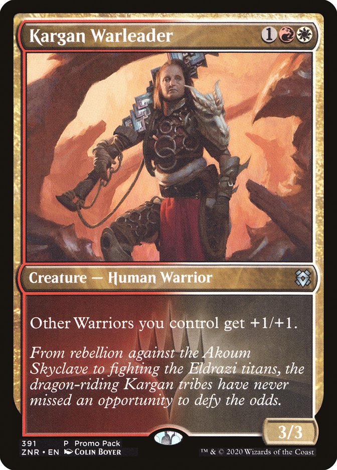 Kargan Warleader (Promo Pack) [Zendikar Rising Promos] | Exor Games Summserside