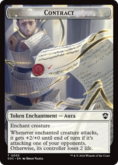 Contract // Copy Double-Sided Token [Secrets of Strixhaven Commander Tokens] | Exor Games Summserside