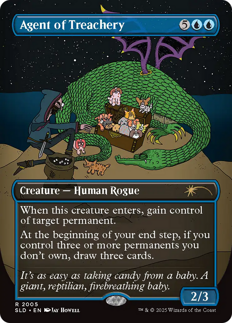 Agent of Treachery (Rainbow Foil) [Secret Lair Drop Series] | Exor Games Summserside