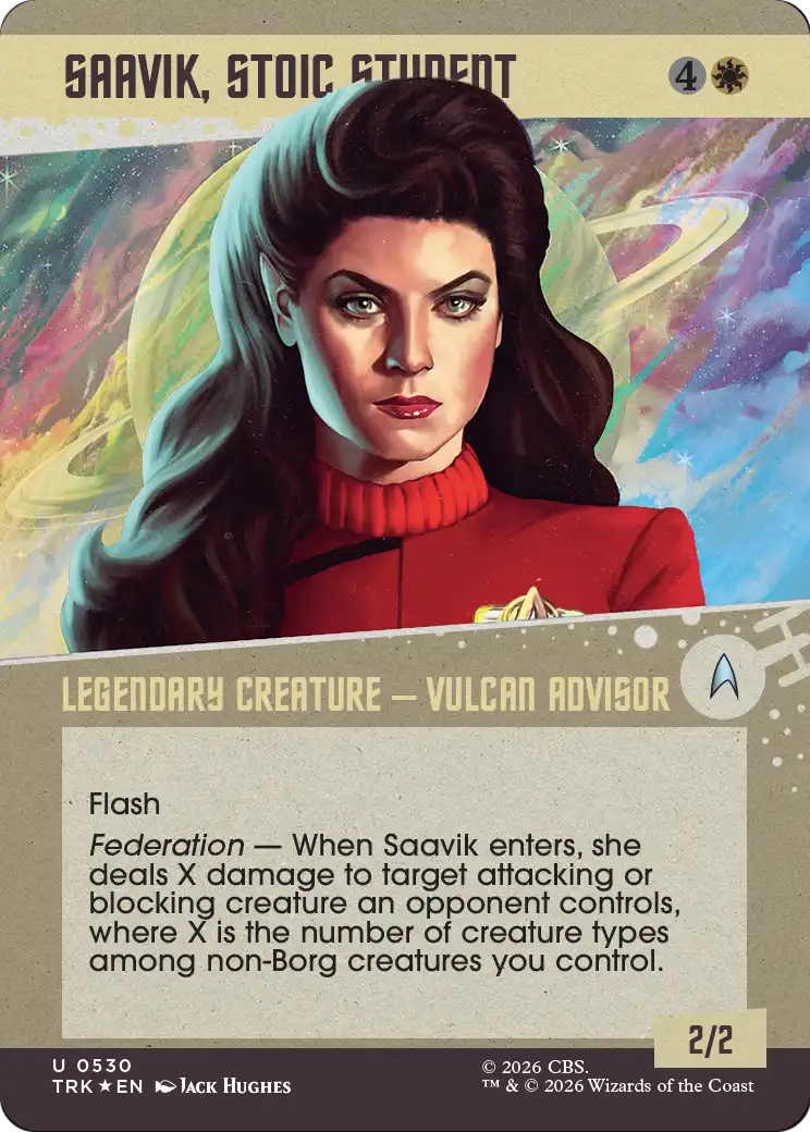 Saavik, Stoic Student (Showcase) (Surge Foil) [Star Trek] | Exor Games Summserside