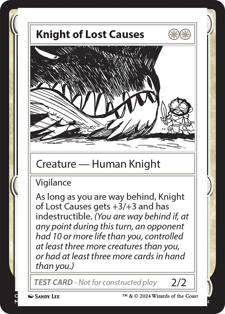 Knight of Lost Causes [Mystery Booster 2 Playtest Cards] | Exor Games Summserside