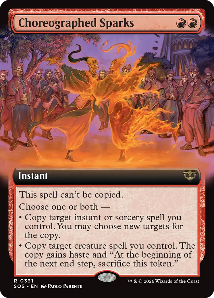 Choreographed Sparks (Extended Art) [Secrets of Strixhaven] | Exor Games Summserside