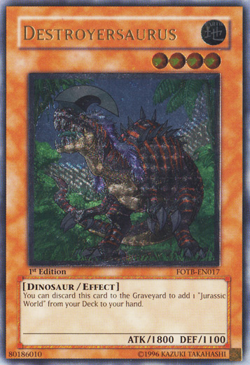 Destroyersaurus [FOTB-EN017] Ultimate Rare | Exor Games Summserside