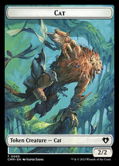 Spirit (0010) // Cat (0005) Double-Sided Token [Commander Masters Tokens] | Exor Games Summserside