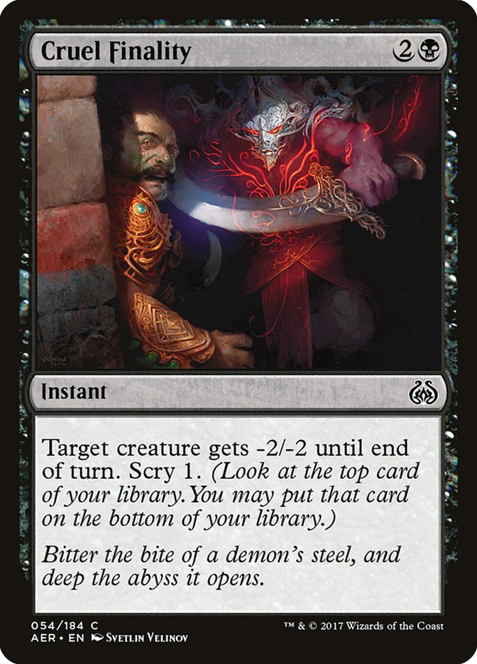 Cruel Finality [Aether Revolt] | Exor Games Summserside