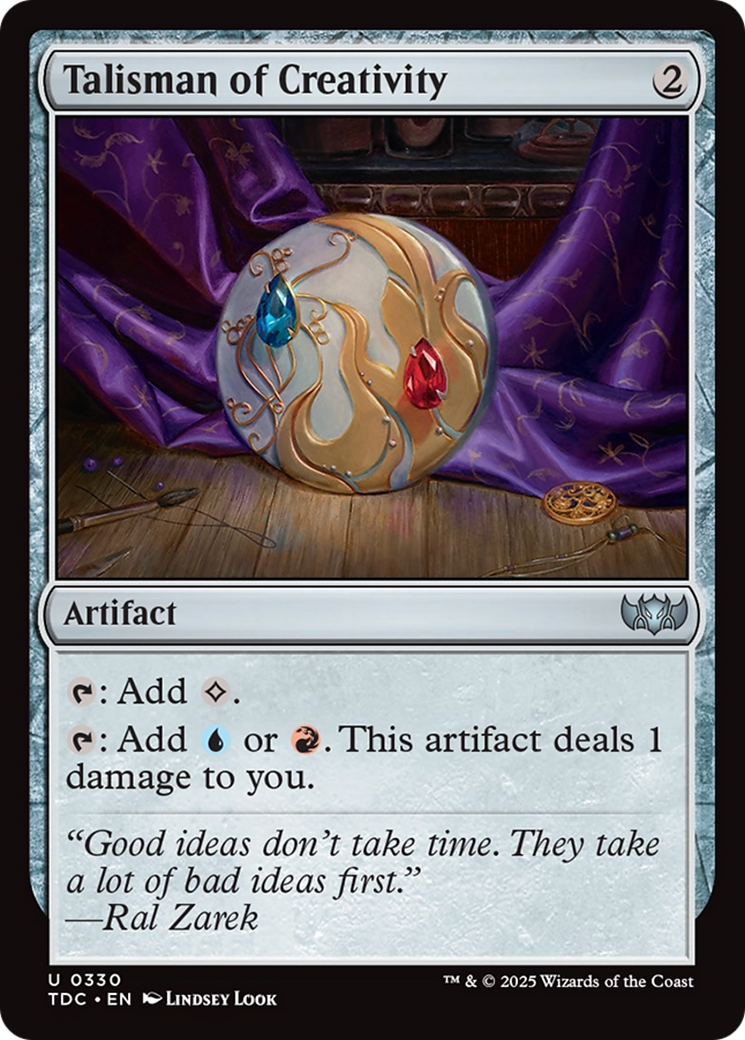 Talisman of Creativity [Tarkir: Dragonstorm Commander] | Exor Games Summserside
