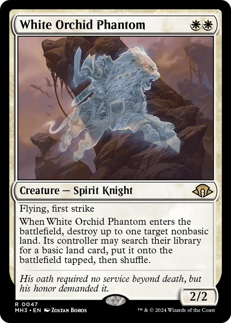 White Orchid Phantom [Modern Horizons 3] | Exor Games Summserside