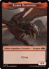 Karox Bladewing // Copy Double-Sided Token [Tarkir: Dragonstorm Commander Tokens] | Exor Games Summserside