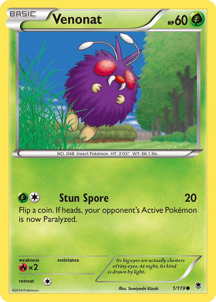 Venonat (1/119) [XY: Phantom Forces] | Exor Games Summserside