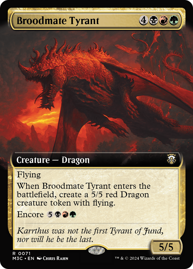 Broodmate Tyrant (Extended Art) [Modern Horizons 3 Commander] | Exor Games Summserside