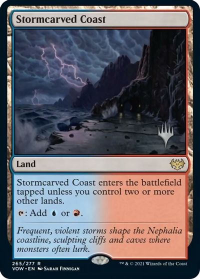 Stormcarved Coast (Promo Pack) [Innistrad: Crimson Vow Promos] | Exor Games Summserside